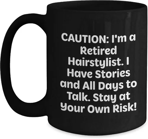 Vista 3 de Hairstylist Humor Gifts from Men, Women, or Friends - Funny Quote Black Coffee Mug for Valentine's