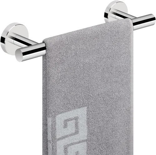 Vista 28 de NearMoon - Barra para toallas de baño, accesorios de baño de acero inoxidable, para toalla de ducha para baño, soporte de toalla montado en la pared