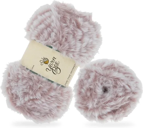 Vista 18 de Bee - Hilo súper voluminoso para tejer y tejer, madeja suave de 62 yardas de hilo 100% poliéster para mantas, sombreros y más, accesorios de Negro