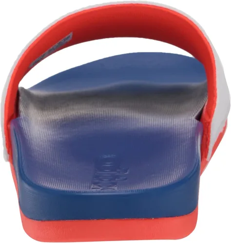 Vista 3 de adidas - Sandalia Adilette cómoda para hombres., BlancoTeam Royal BlueSolar Red, 5