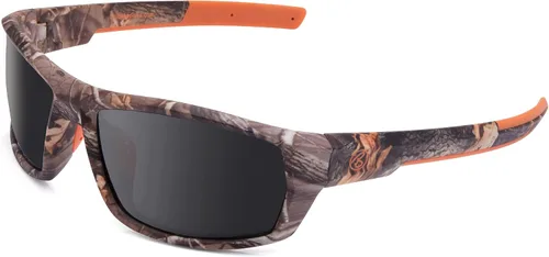 Vista 8 de BRUBAKER Gafas de sol polarizadas de camuflaje para pesca y caza, lentes
