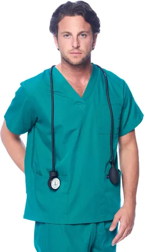 Vista 4 de Dagacci - Uniforme médico para mujeres y hombres, camisas médicas