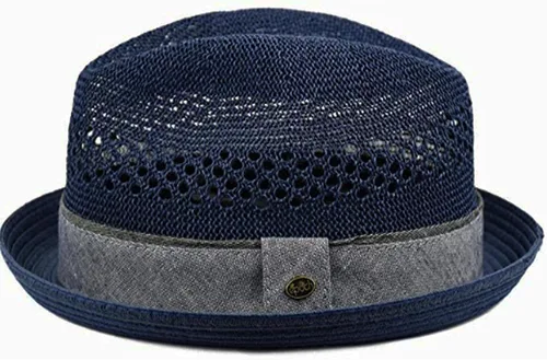 Vista 2 de Sombrero de ala corta estilo cubano Fedora para hombre