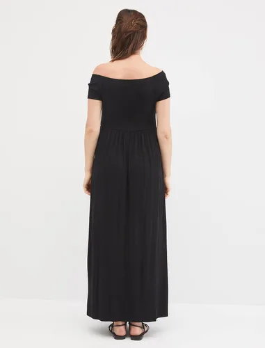 Vista 4 de Motherhood Maternity Vestido largo de maternidad para mujer, casual, sesión de fotos o baby shower