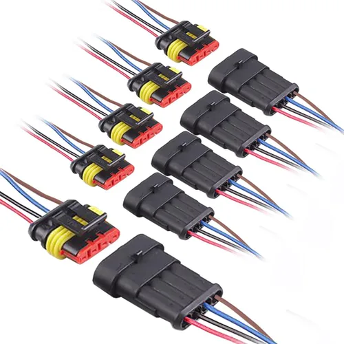 Vista 8 de Conector de 2 pines impermeable, conector eléctrico de automóvil de 2 pines con cable 16AWG marino para automóvil, camión, barco, motocicleta