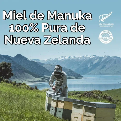 Vista 9 de New Zealand Honey Co. Miel de manuka cruda UMF 28+ MGO 1450+, certificado UMF / 4.4oz