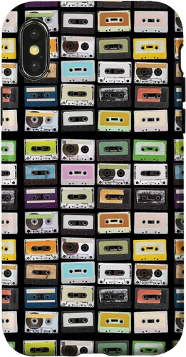 Vista 5 de Cassette Tapes Nostalgic Mixtape Music Graphic Case for iPhone 17