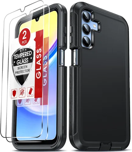 Vista 45 de LeYi Funda compatible con Samsumg Galaxy A05 4G: Galaxy A05 4G con resistente a los golpes, 3 en 1 de cuerpo completo, protección resistente
