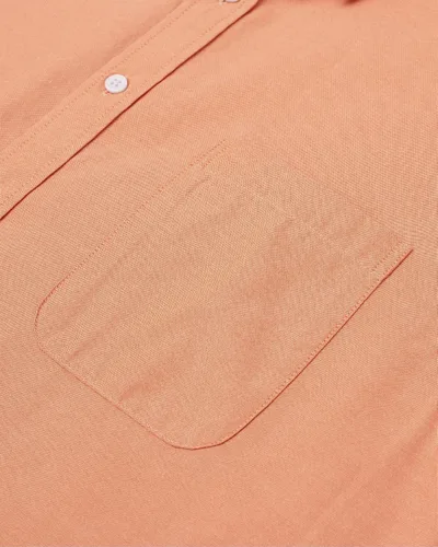 Vista 4 de Alimens & Gentle Camisa Oxford de manga larga con botones y bolsillo para hombre
