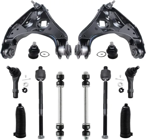 Vista 94 de Detroit Axle - Kit de extremo delantero para Hyundai Sonata XG350 XG300 Kia Optima, 2 brazos de control superiores con juntas de bola, 2 brazos