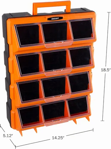 Vista 2 de Stalwart Cajones de almacenamiento de plástico para organización de garaje