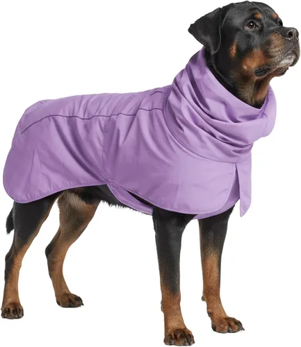 Vista 32 de Spark Paws - Chaqueta impermeable para perros, resistente al viento, para perros pequeños, medianos, grandes y extragrandes, traje reflectante