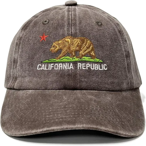 Vista 7 de Hepandy Sombreros bordados de California Bear