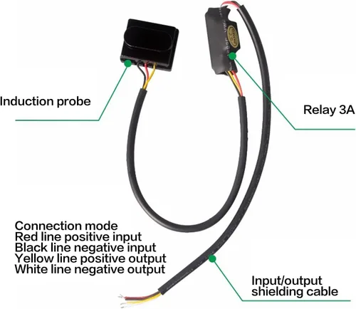 Vista 3 de Sensor de reflexión de grifo con sensor de movimiento infrarrojo inteligente para pulidor de zapatos, lámpara de espejo frontal DC12V