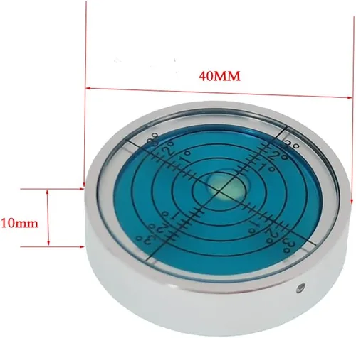 Vista 3 de Ventilador de nivel pequeño nivel de alta precisión dirección universal nivel burbuja horizontal horizontal burbuja circular (1.575 in)