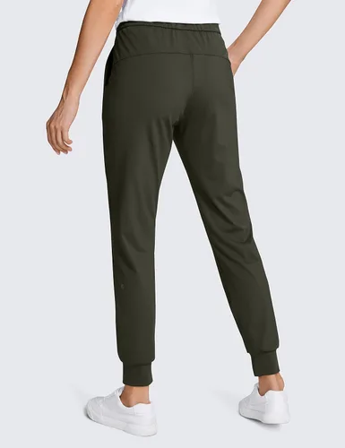 Vista 2 de CRZ YOGA - Pantalones deportivos elásticos de 4 vías para mujer de 27 pulgadas, pantalones deportivos para correr, viajes, descanso, pantalones