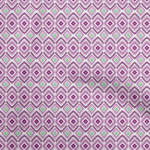 Vista 8 de oneOone Cotton Flex Beige Fabric Ikat Sewing Material Print Fabric By The Yard 40 Inch Wide