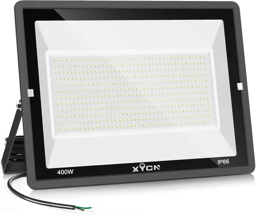 Vista 9 de XYCN Paquete de 3 reflectores LED de 100W, reflector LED impermeable IP66 para exteriores, luces de seguridad exteriores súper brillantes