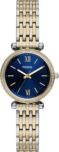 Vista 17 de Fossil Carlie - Reloj de cuarzo de acero inoxidable de tres manecillas para mujer