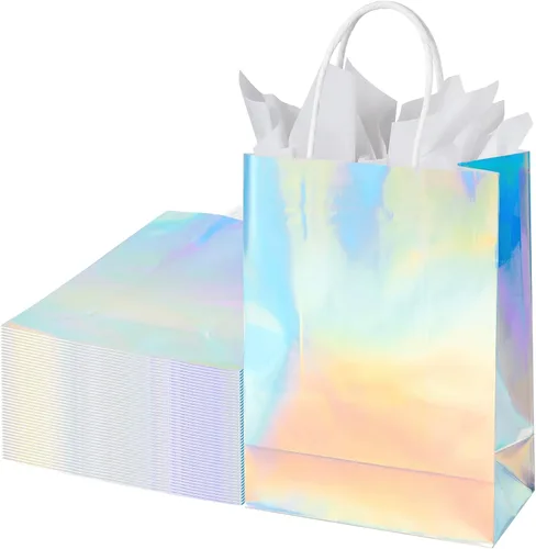 Vista 14 de BLEWINDZ - 32 bolsas de regalo pequeñas con 32 pañuelos de 8.7 x 6.3 x 3.2 01-8cols-S