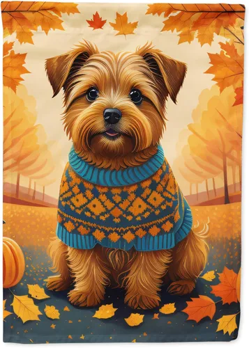 Vista 12 de Caroline's Treasures DAC1001GF Affenpinscher - Bandera decorativa para jardín de otoño, decoración para patio exterior, patio, parterres