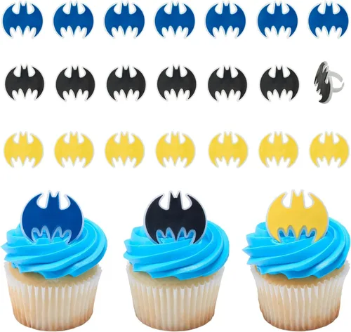 Vista 7 de DecoPac Batman Into Action DecoSet, Batman Cake Topper, Batmobile y Batman Pics Set de 3 piezas