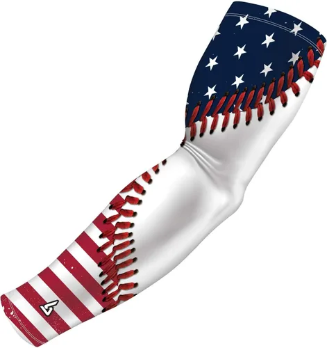 Vista 7 de B-Driven Sports Sleeve Pro-Fit - Manga Patriótica - Estados Unidos, Cuba, México, Israel, Canadá, Venezuela, Rep. Dominicana - Individual