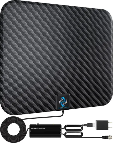 Vista 8 de Antena de TV para canales locales, antena de TV para Smart TV interior Gris oscuro