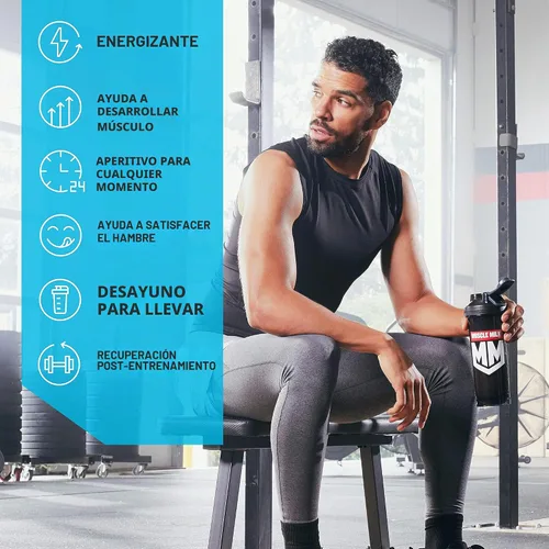 Vista 3 de Leche muscular 100 Calorías Batido de proteínas, 58716, 1, 1