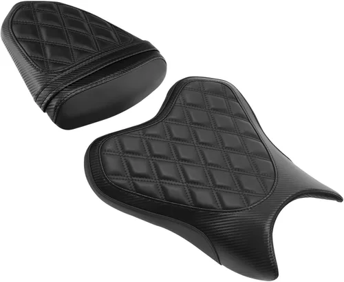 Vista 4 de Green-L - Juego de cojines para asiento de conductor y pasajero para Yamaha YZF-R6 2006-2007 Conjunto A