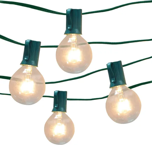 Vista 5 de Ashland Guirnalda de luces redondas G40 de 16 quilates, paquete de 8