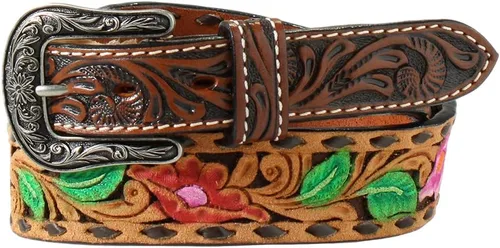 Vista 8 de Angel Ranch Cinturón de moda occidental para mujer marrón (aztec brown)