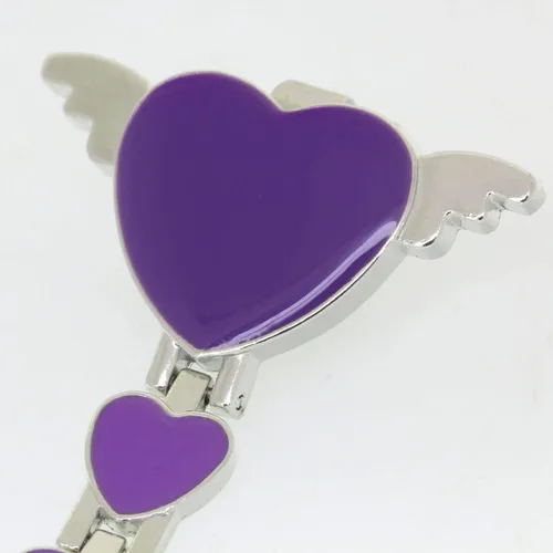 Vista 4 de Angel Heart Brooch Clip Nurse Watch Health Care Doctor Paramedic Medical Stainless Steel Chain Fob Watches