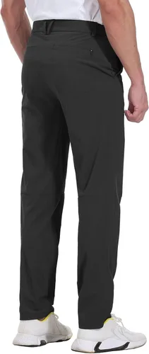 Vista 3 de Rdruko Pantalones de golf elásticos para hombre de secado rápido ligeros casuales con bolsillos