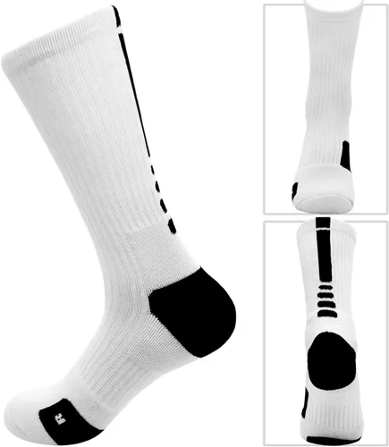 Vista 3 de MUMUBREAL Calcetines de baloncesto de élite acolchados atléticos, calcetines deportivos de compresión gruesa para hombres y mujeres