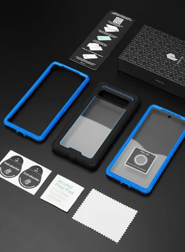 Vista 7 de Poetic Guardian - Funda compatible con Pixel 7A 5G, protector de pantalla integrado que funciona con identificación de huellas dactilares, híbrida