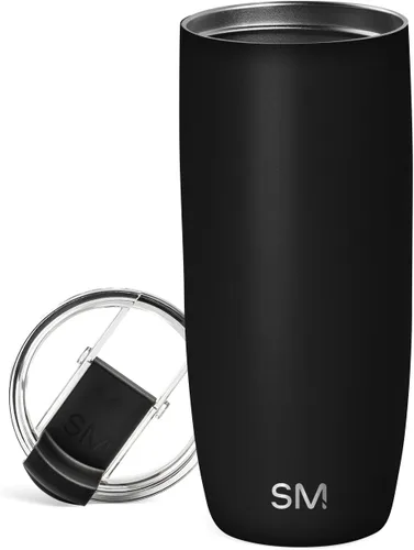 Vista 21 de Simple Modern Taza de café de viaje Tumbler con tapa abatible Reutilizable, aislada, de acero inoxidable, taza de café helado Cold Brew, termo