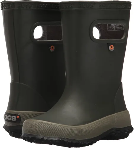 Vista 7 de BOGS Botas de lluvia de goma impermeables para niños y niñas