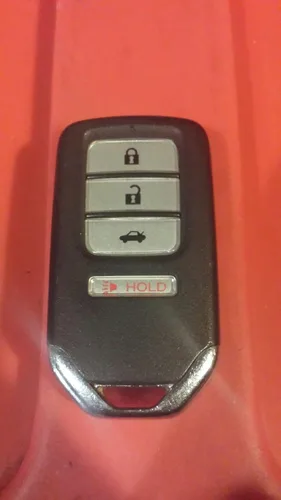 Vista 2 de Cubierta de goma de silicona para el control remoto del vehículo con botón de inicio de Honda Accord., Negro