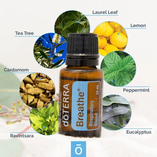 Vista 2 de doTERRA - Mezcla respiratoria de aceites esenciales Breathe - 0.5 fl oz