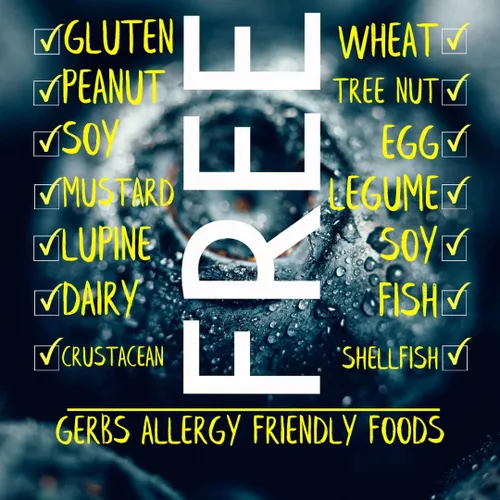 Vista 3 de Frutas secas GERBS, Top 14 libres de alergia alimentaria, sin sulfuro, sin conservantes, sin OMG, vegano Sin sulfuro, sin aditivos artificiales