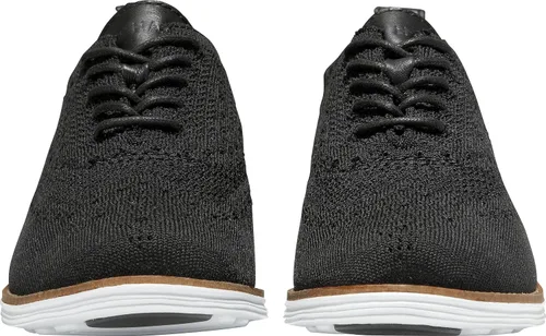 Vista 2 de Cole Haan Originalgrand Stitchlite Wingtip Oxford para mujer tejido negro/blanco óptico.