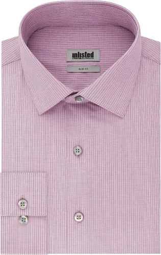 Vista 17 de Kenneth Cole - Camisa de vestir para hombre, corte ajustado, cuadros y rayas (estampadas)