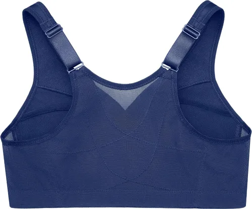Vista 10 de Sostén Glamorise de mujer, tamaño plus, postura mágica elevada, apoyo de espalda, negro, 48I