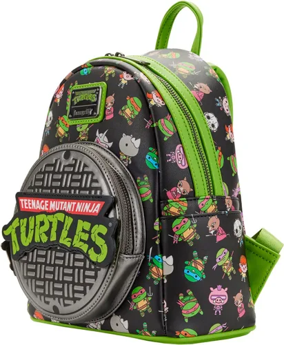 Vista 2 de Loungefly TMNT - Mini mochila AOP con tapa de alcantarillado, Multi
