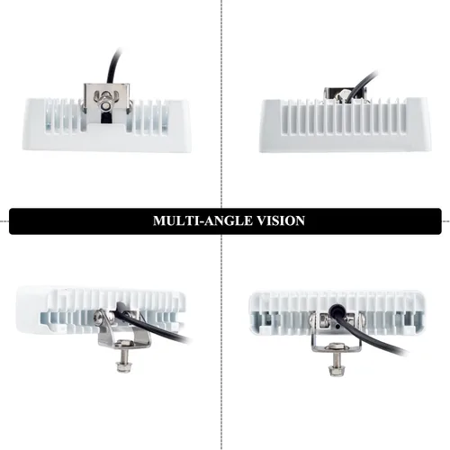 Vista 5 de RGBW - Luz LED para esparcidor de barcos, luces marinas impermeables para muelle de cubierta, 2 barras de luz de inundación de 6.7 pulgadas