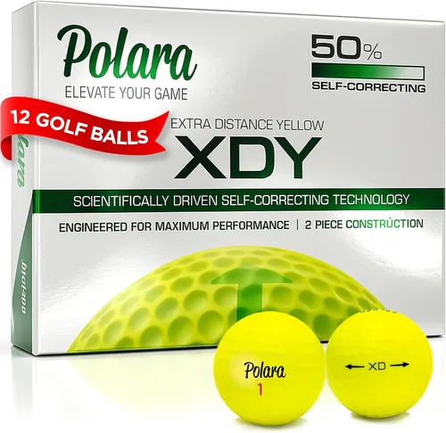Vista 8 de Polara Self-Correcting Golf Balls – High-Performance Golf Balls with Soft Feel, Anti-Slice & Hook Correction, Exceeds USGA Limits, Dimple Design for
