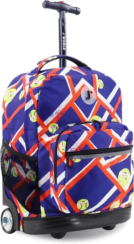 Vista 39 de J World Sunrise Kids - Mochila con ruedas para niñas y niños. Mochila con ruedas para la escuela, Aurora, 18 pulg