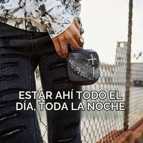 Vista 6 de Logitech UE WONDERBOOM - Altavoz Bluetooth portátil impermeable - Caja Boom Inalámbrica - Embalaje a granel - Negro fantasma