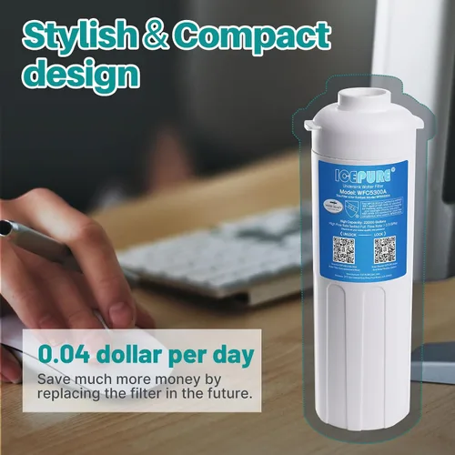 Vista 8 de ICEPURE WFC5300A Sistema de filtro de agua debajo del fregadero, vida ultralarga de 3 años o 22000 galones, reemplazo para el sistema de filtración